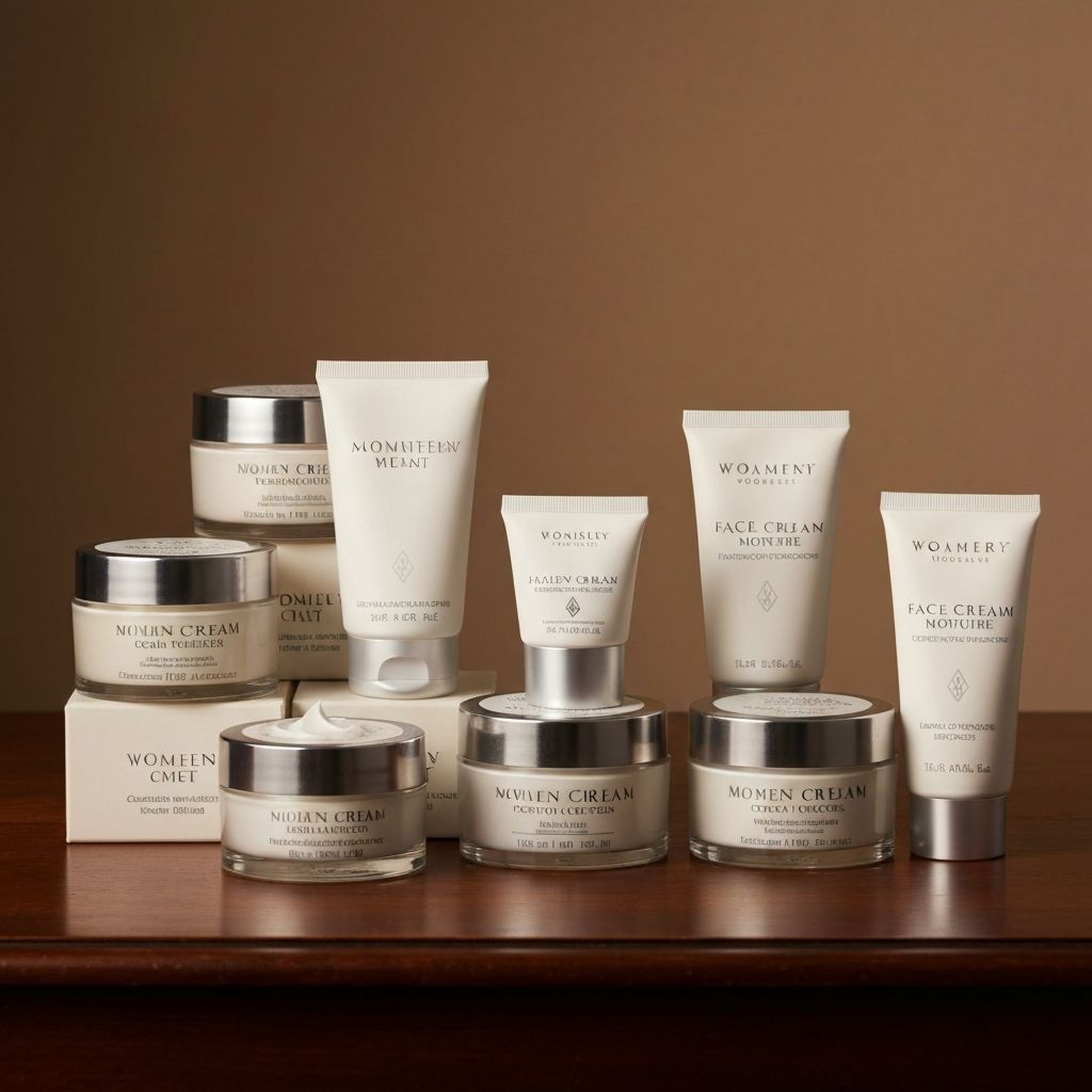 Women's face creams collection
